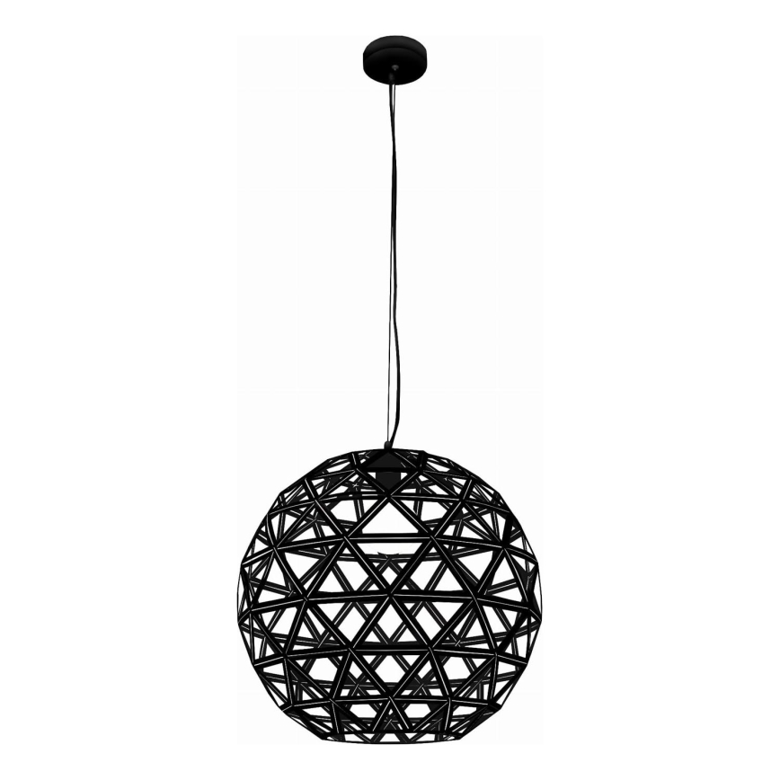 Lámpara colgante FROZEN 1xE27/60W/230V diá. 50 cm negro
