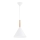 Lámpara colgante FUKS 1xE27/15W/230V blanco/beige