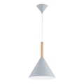Lámpara colgante FUKS 1xE27/15W/230V gris/beige