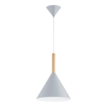 Lámpara colgante FUKS 1xE27/15W/230V gris/beige