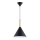 Lámpara colgante FUKS 1xE27/15W/230V negro/beige