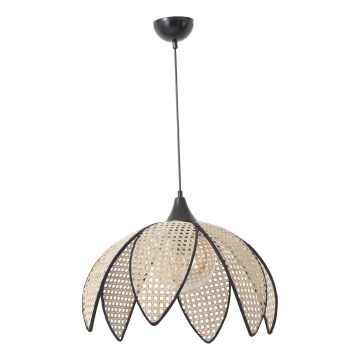 Lámpara colgante FUME 1xE27/40W/230V diámetro 40 cm negro/beige