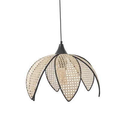 Lámpara colgante FUME 1xE27/40W/230V diámetro 40 cm negro/beige
