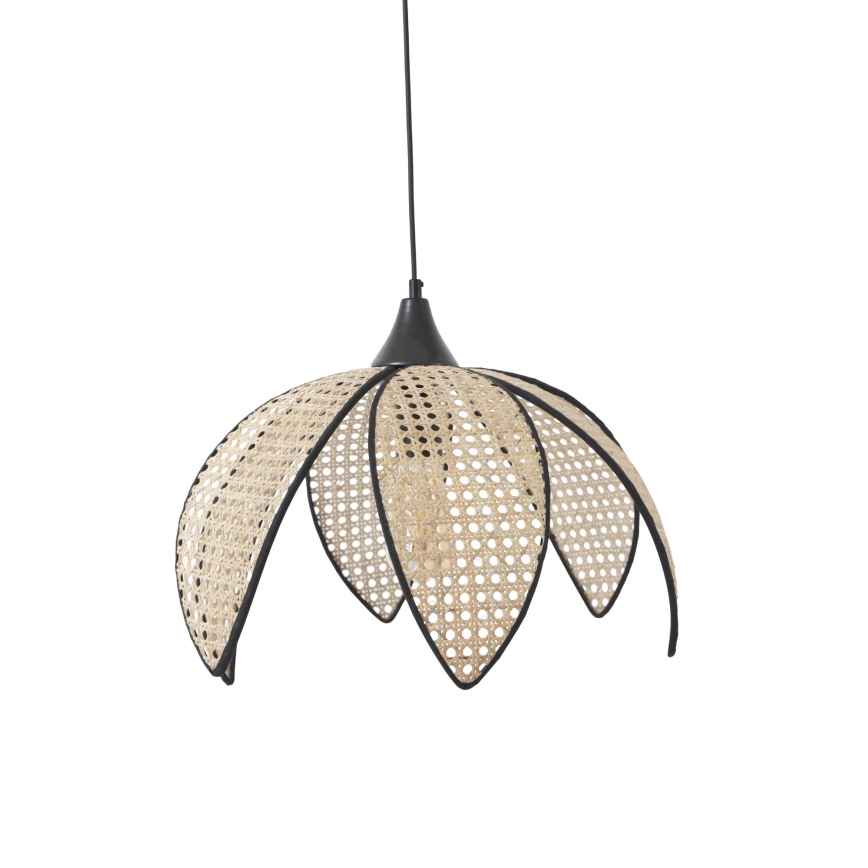 Lámpara colgante FUME 1xE27/40W/230V diámetro 40 cm negro/beige