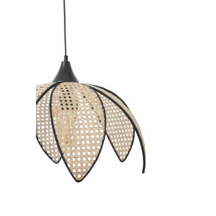 Lámpara colgante FUME 1xE27/40W/230V diámetro 40 cm negro/beige