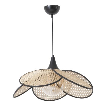 Lámpara colgante FUME 1xE27/40W/230V Ø 45 cm negra/beige