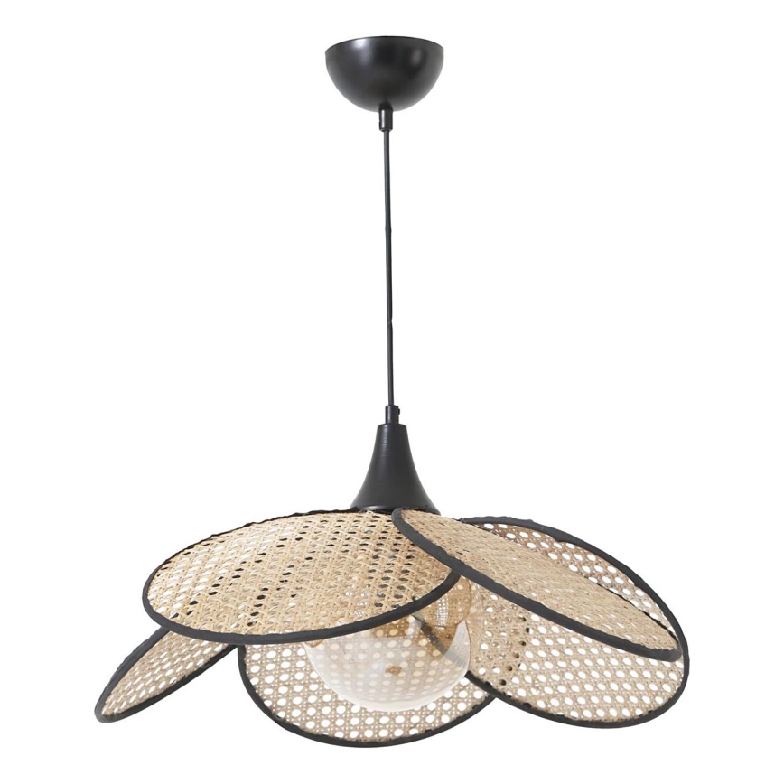 Lámpara colgante FUME 1xE27/40W/230V Ø 45 cm negra/beige