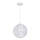 Lámpara colgante FUNA 1xE27/60W/230V blanco