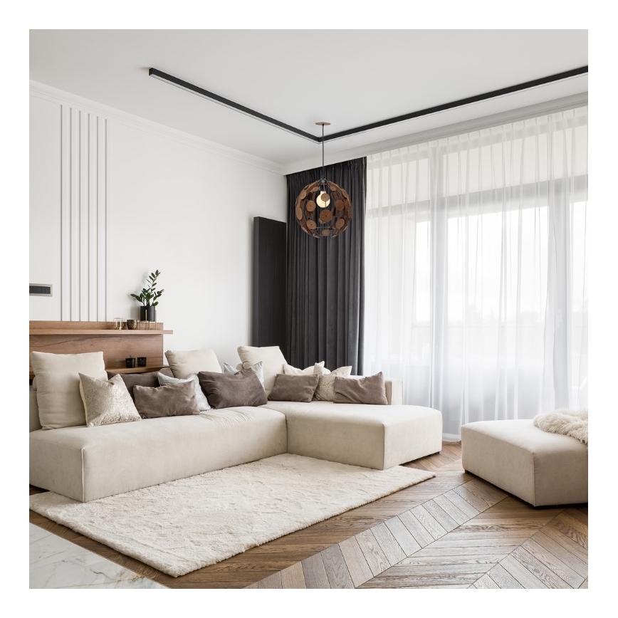 Lámpara colgante GAIA 1xE27/60W/230V diámetro 30 cm