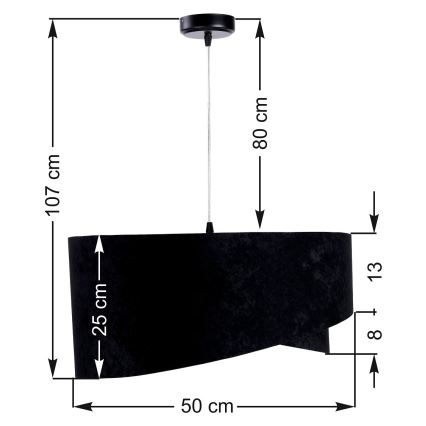 Lámpara colgante GALAXY 1xE27/60W/230V