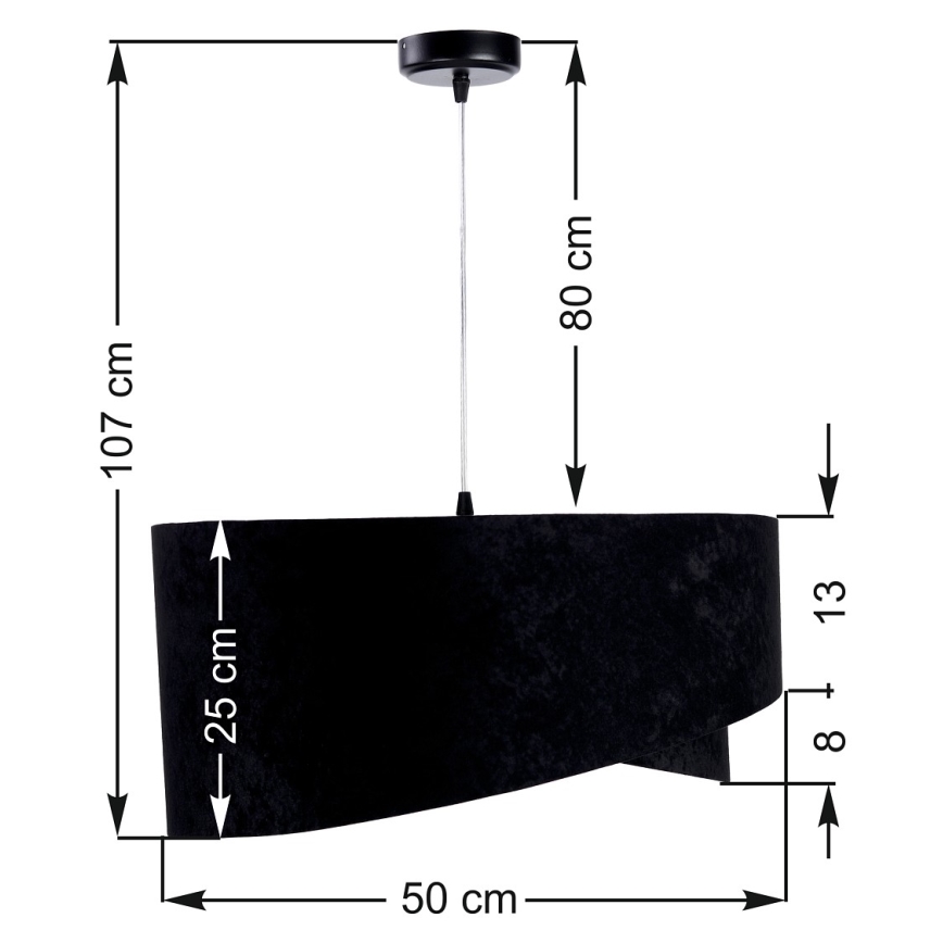 Lámpara colgante GALAXY 1xE27/60W/230V