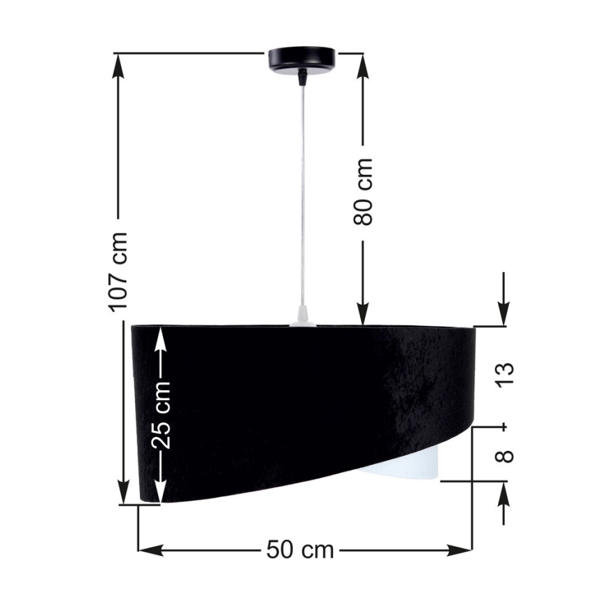 Lámpara colgante GALAXY 1xE27/60W/230V