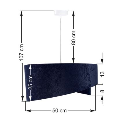 Lámpara colgante GALAXY 1xE27/60W/230V