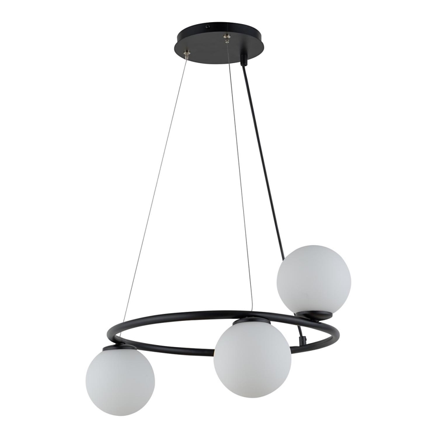 Lámpara colgante GAMA 3xG9/12W/230V negro