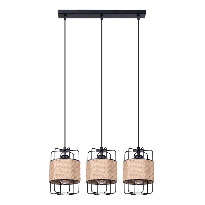 Lámpara colgante GIZUR 3xE27/15W/230V