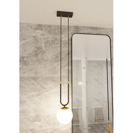 Lámpara colgante GLAM 1xE14/10W/230V negro