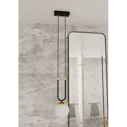 Lámpara colgante GLAM 1xE14/10W/230V negro