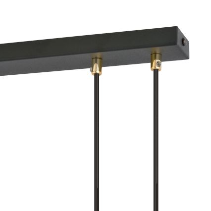 Lámpara colgante GLAM 4xE14/10W/230V negro