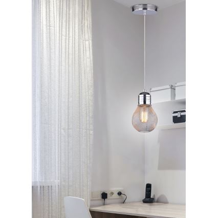 Lámpara colgante GLIVA 1xE27/60W/230V