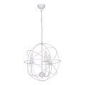 Lámpara colgante GLOBE 3 3xE14/60W blanco
