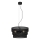 Lámpara colgante GLUM 3xE27/60W/230V negro
