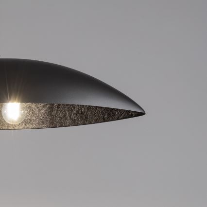 Lámpara colgante GONDOLA 2xE27/60W/230V plata/negro