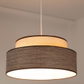 Lámpara colgante GRACE 1xE27/60W/230V color crema/marrón