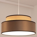 Lámpara colgante GRACE 1xE27/60W/230V diá. 40 cm beige/marrón