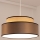 Lámpara colgante GRACE 1xE27/60W/230V diá. 40 cm beige/marrón