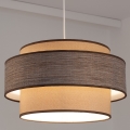 Lámpara colgante GRACE 1xE27/60W/230V diá. 40 cm beige/marrón