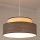 Lámpara colgante GRACE 1xE27/60W/230V diá. 40 cm color crema/marrón