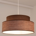 Lámpara colgante GRACE 1xE27/60W/230V diá. 40 cm marrón/beige