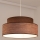 Lámpara colgante GRACE 1xE27/60W/230V diá. 40 cm marrón/beige