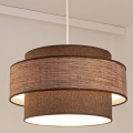 Lámpara colgante GRACE 1xE27/60W/230V diá. 40 cm marrón/beige