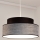 Lámpara colgante GRACE 1xE27/60W/230V diá. 40 cm negro/gris