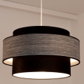 Lámpara colgante GRACE 1xE27/60W/230V diá. 40 cm negro/gris