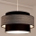 Lámpara colgante GRACE 1xE27/60W/230V diá. 40 cm negro/gris