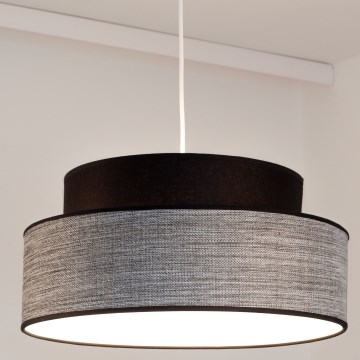 Lámpara colgante GRACE 1xE27/60W/230V negro/gris
