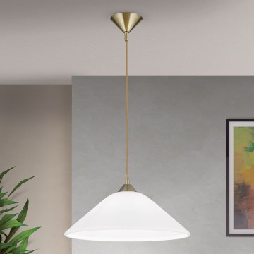 Lámpara colgante GRADO 1xE27/60W/230V diá. 40 cm latón