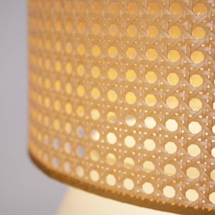 Lámpara colgante GRENADA 1xE27/20W/230V diá. 40 cm beige
