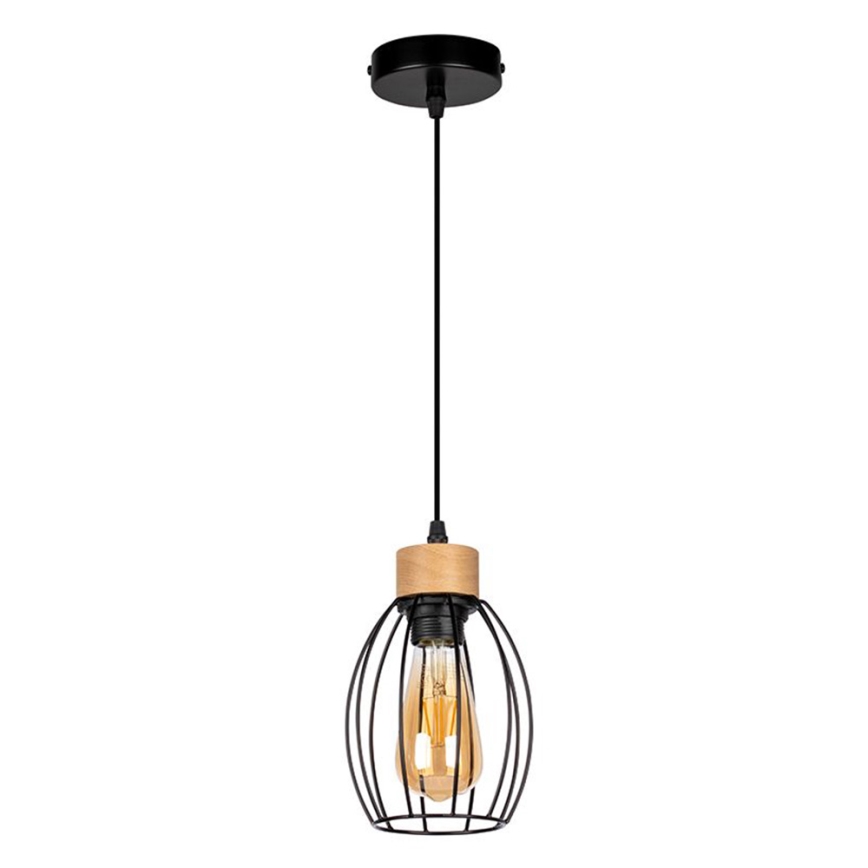 Lámpara colgante GUNNAR 1xE27/60W/230V roble