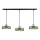 Lámpara colgante HAKI 3xE27/60W/230V Verde/negro/cromo brillante
