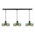 Lámpara colgante HAKI 3xE27/60W/230V Verde/negro