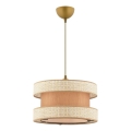 Lámpara colgante HALO 1xE27/60W/230V beige/crema