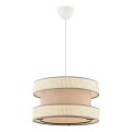 Lámpara colgante HALO 1xE27/60W/230V beige/crema