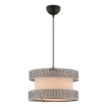 Lámpara colgante HALO 1xE27/60W/230V beige/gris