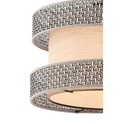 Lámpara colgante HALO 1xE27/60W/230V beige/gris