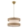 Lámpara colgante HALO 1xE27/60W/230V crema/beige