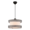 Lámpara colgante HALO 1xE27/60W/230V crema/gris