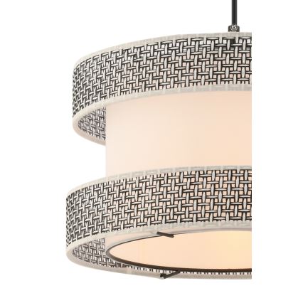 Lámpara colgante HALO 1xE27/60W/230V crema/gris